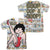 Betty Boop - Vintage Strips (Front - Back Print) Adult Regular Fit Short Sleeve 100% Poly
