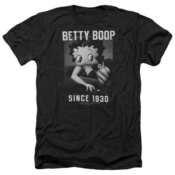 Betty Boop - On The Line Adult Regular Fit Heather Short Sleeve