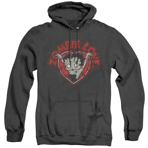 Betty Boop - Heart You Forever Adult Heather Hoodie