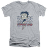 Betty Boop - Zombie Pinup Adult Slim Fit V Neck Cotton