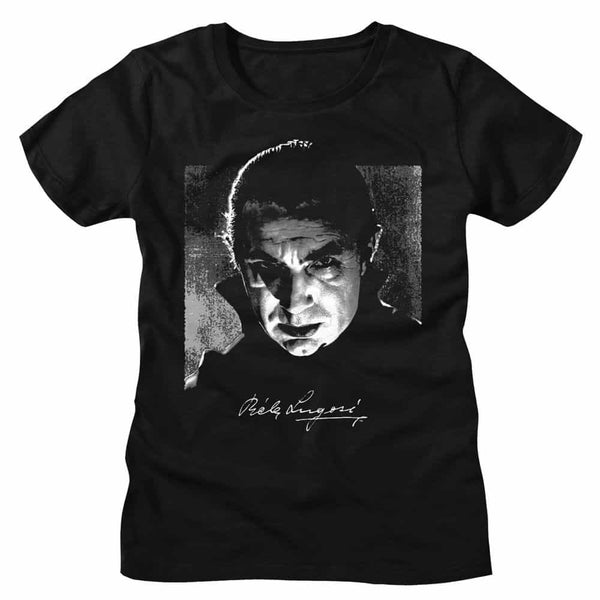 Bela Lugosi Bw Photo And Signature-Ladies S/S Tshirt