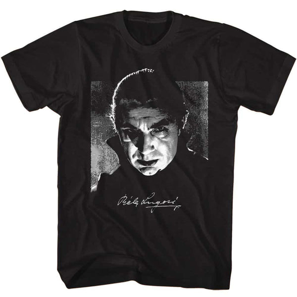 Bela Lugosi Bw Photo And Signature- S/S Tshirt