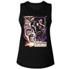 Bela Lugosi Bat Transformation-Ladies Muscle Tank