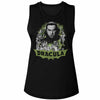 Bela Lugosi Bw Comic Art-Ladies Muscle Tank