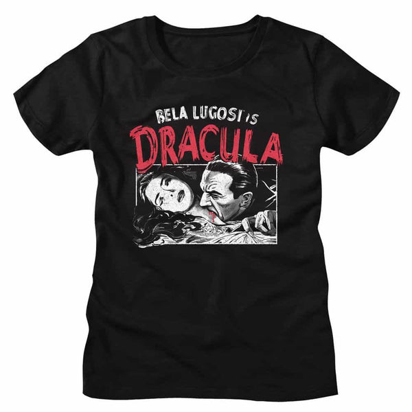 Bela Lugosi Dracula Feeding-Ladies S/S Tshirt