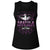 Bela Lugosi Bat Eyes-Ladies Muscle Tank