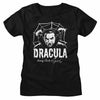 Bela Lugosi Creepy Web Monochrome-Ladies S/S Tshirt