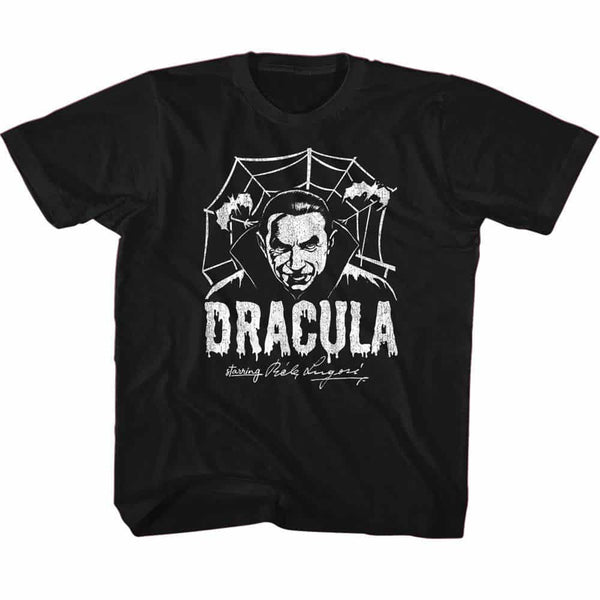 Bela Lugosi Creepy Web Monochrome-Youth S/S Tshirt