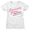 Breakfast Club Sincerely Yours-Ladies S/S Tshirt