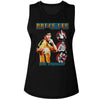 Bruce Lee Comic Cover Style-Ladies Muscle Tank