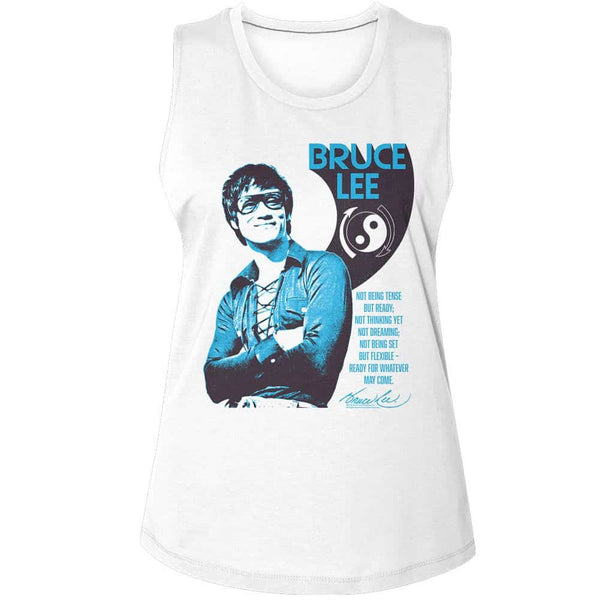 Bruce Lee Ready-Ladies Muscle Tank