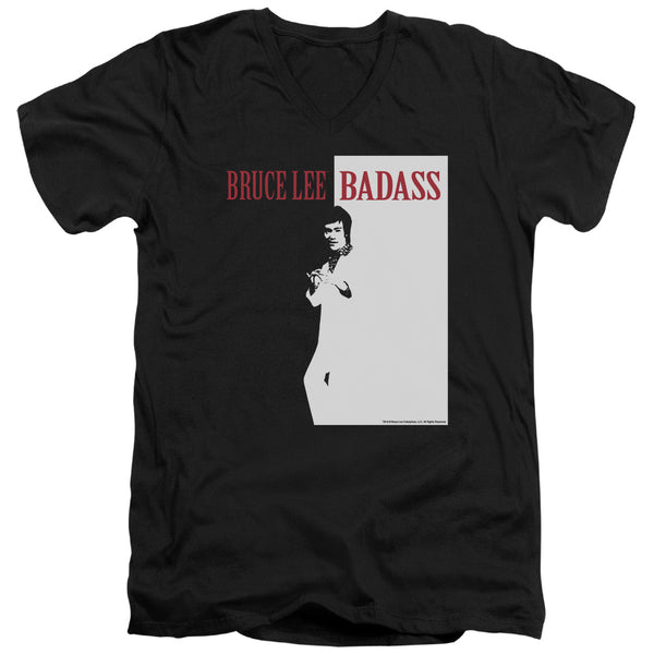 Bruce Lee - Badass Adult Slim Fit V Neck Cotton