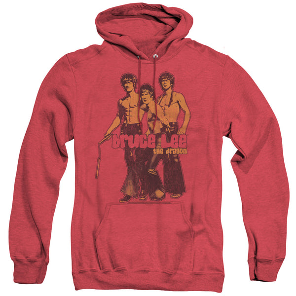 Bruce Lee - Nunchucks Adult Heather Hoodie