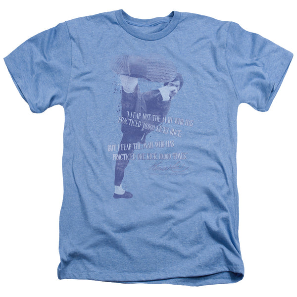 Bruce Lee - 10,000 Kicks Adult Regular Fit Heather Short Sleeve