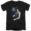 Bruce Lee - Dragon Stance Adult Slim Fit V Neck Cotton