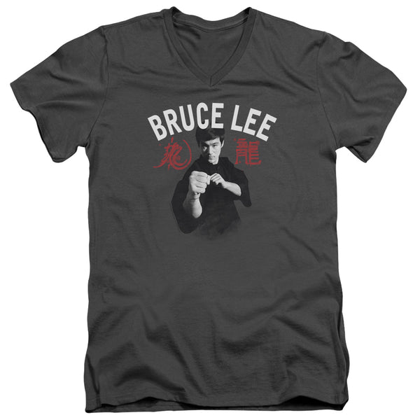 Bruce Lee - Ready Adult Slim Fit V Neck Cotton