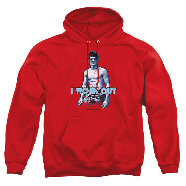 Bruce Lee - Lee Works Out Adult Pullover Hoodie