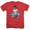 Bruce Lee - Lee Works Out Adult Regular Fit Heather Short Sleeve