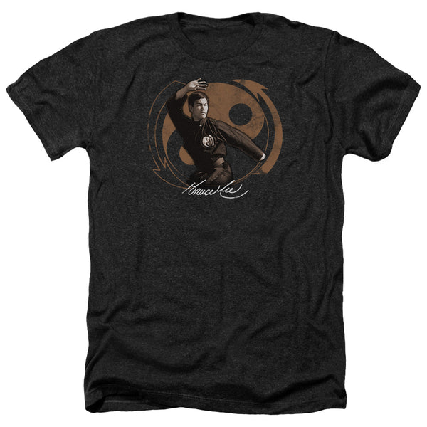 Bruce Lee - Jeet Kun Do Pose Adult Regular Fit Heather Short Sleeve