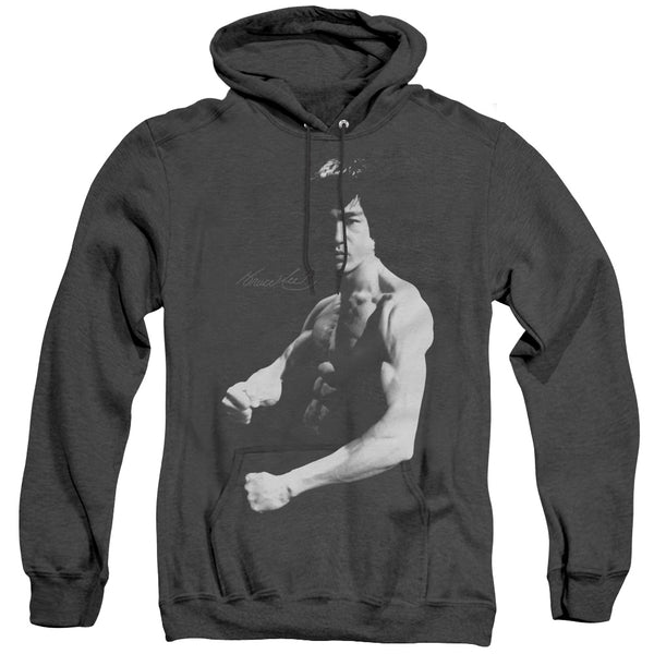 Bruce Lee - Stance Adult Heather Hoodie