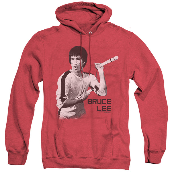 Bruce Lee - Nunchucks Adult Heather Hoodie