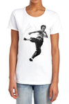 Bruce Lee - Flying Kick Women's Short Sleeve