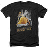 Bruce Lee - Yellow Dragon Adult Regular Fit Heather Short Sleeve