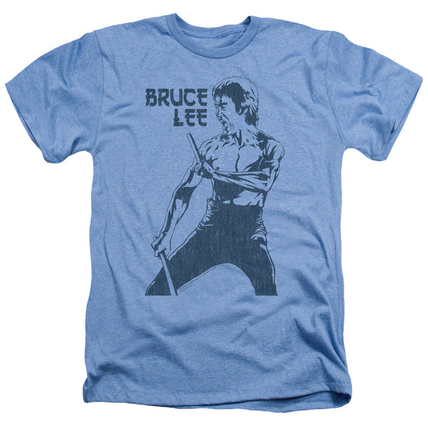 Bruce Lee - Fighter Adult Regular Fit Heather Short Sleeve