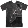 Bruce Lee - Dragon Print Adult Regular Fit Short Sleeve 100% Poly