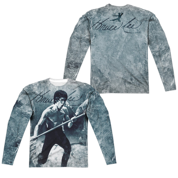 Bruce Lee - Whoooaa (Front - Back Print) L - S Adult Poly Crew