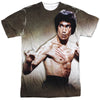 Bruce Lee - Scratched Adult Regular Fit Short Sleeve 100% Poly