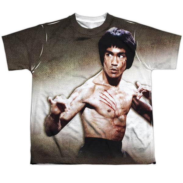 Bruce Lee - Scratched Youth Short Sleeve 100% Poly
