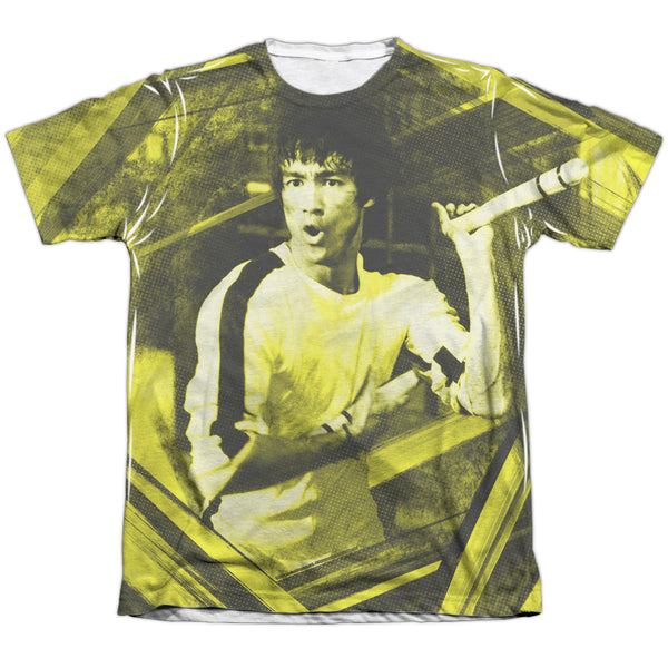 Bruce Lee - Stripes Adult Regular Fit Short Sleeve 65 - 35 Poly - Cotton
