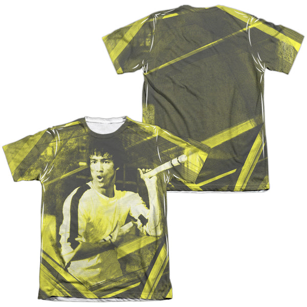 Bruce Lee - Stripes Adult Regular Fit Short Sleeve 65 - 35 Poly - Cotton