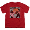 Bruce Lee - Comic Panel Youth Short Sleeve