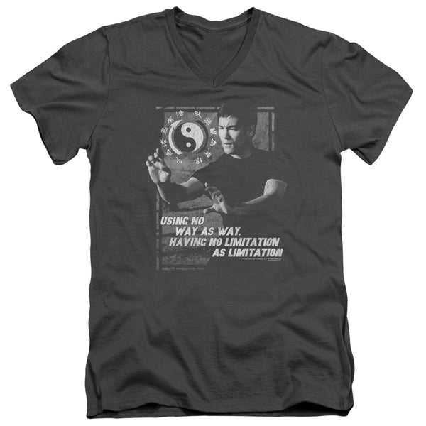 Bruce Lee - No Way As A Way Adult Slim Fit V Neck Cotton
