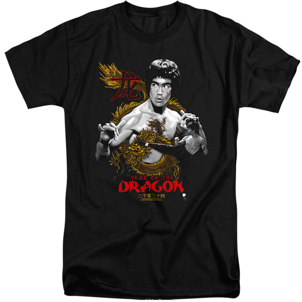 Bruce Lee - Golden Year Of The Dragon Adult Tall Fit Short Sleeve