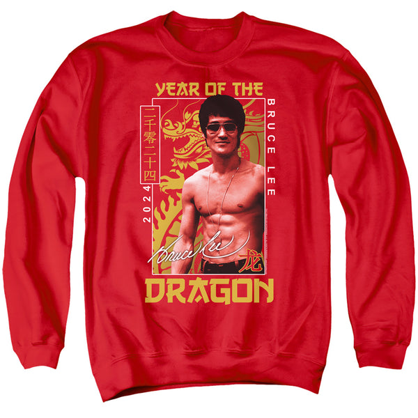 Bruce Lee - Framed Year Of The Dragon Adult Crewneck Sweatshirt
