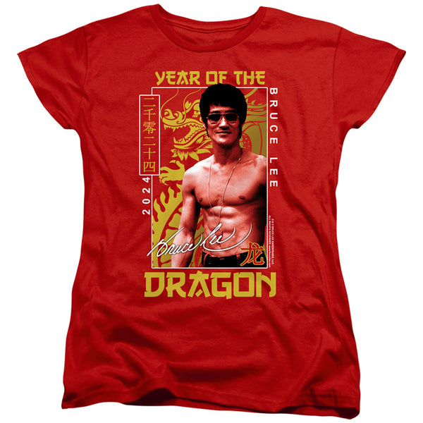 Bruce Lee - Framed Year Of The Dragon Women's Short Sleeve