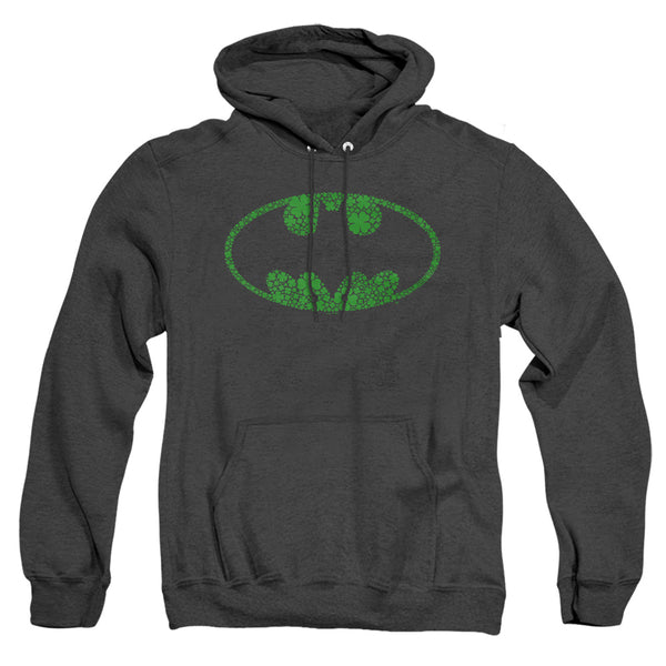 Batman - St. Patrick's Day Shamrock Logo Adult Heather Hoodie