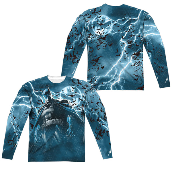 Batman - Stormy Knight (Front - Back Print) L - S Adult Poly Crew