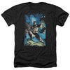 Batman - Stormy Dark Knight Adult Regular Fit Heather Short Sleeve
