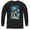 Batman - Stormy Dark Knight L - S Youth