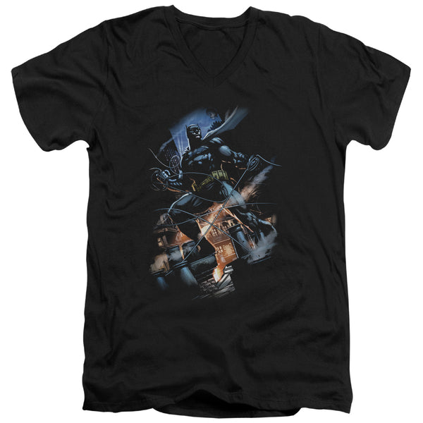 Batman - Gotham Knight Adult Slim Fit V Neck Cotton