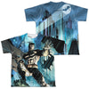 Batman - Rainy Rooftop (Front - Back Print) Youth Short Sleeve 100% Poly