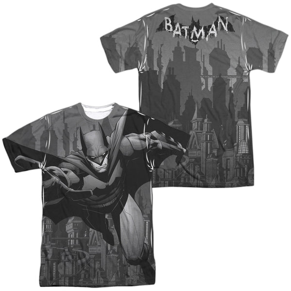 Batman - Grey Race (Front - Back Print) Adult Regular Fit Short Sleeve 100% Poly