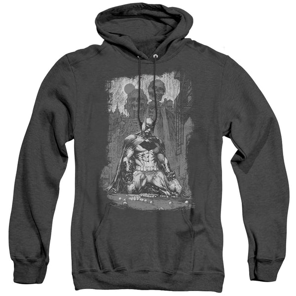 Batman - Sketchy Shadows Adult Heather Hoodie