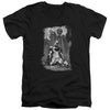 Batman - Sketchy Shadows Adult Slim Fit V Neck Cotton