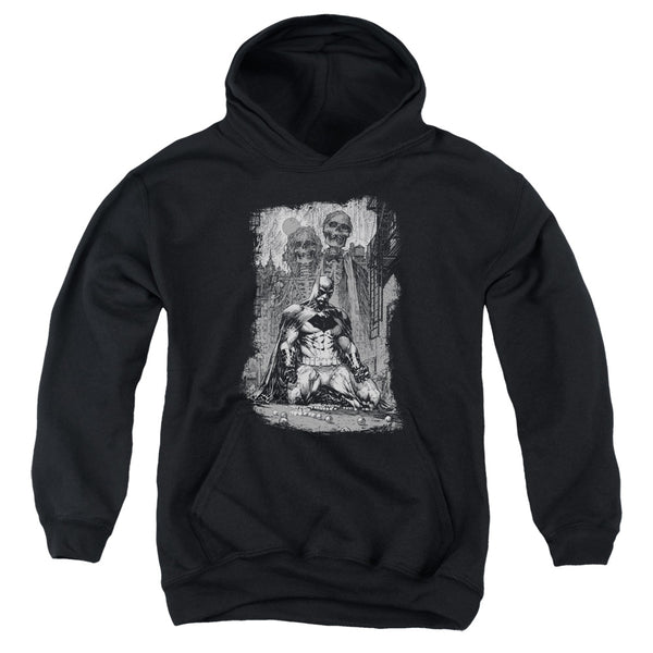 Batman - Sketchy Shadows Youth Hooded Sweatshirt