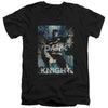 Batman - Fighting The Storm Adult Slim Fit V Neck Cotton